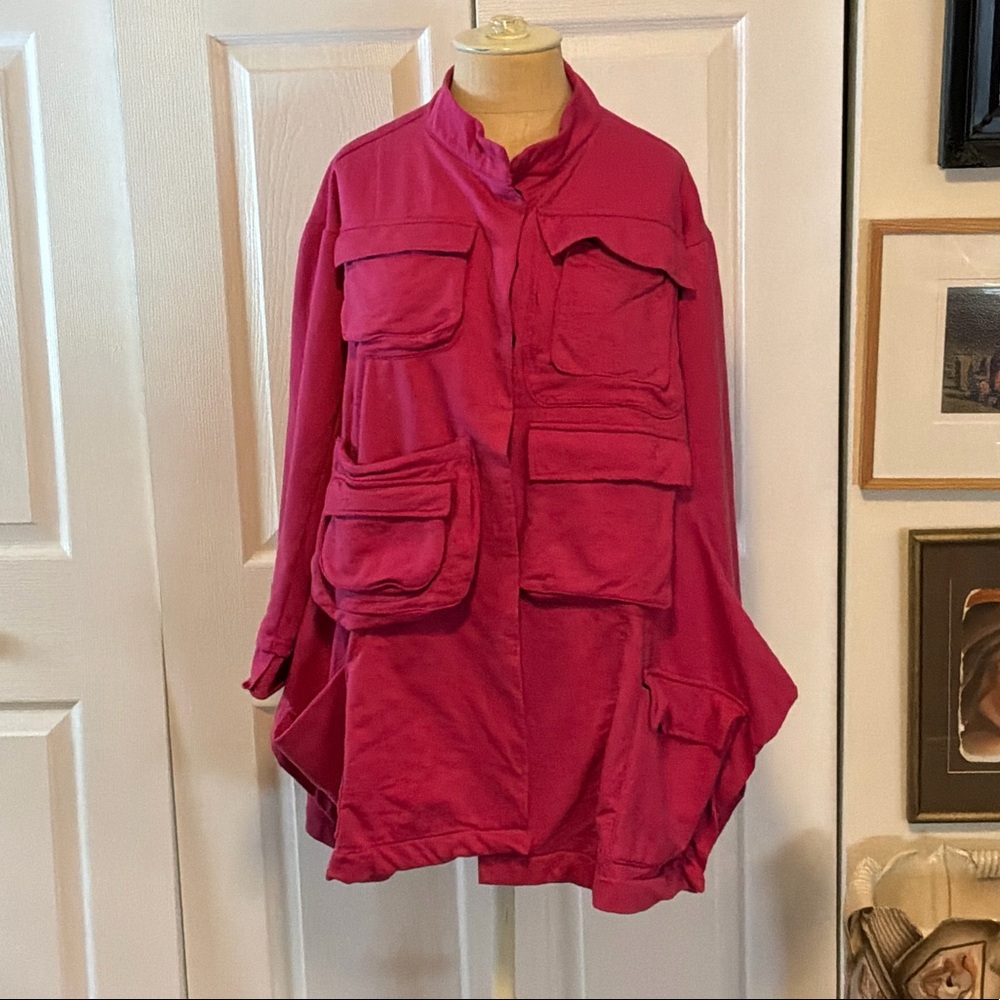 Bread and Butter Made in Italy Oversized Hot Pink Jacket